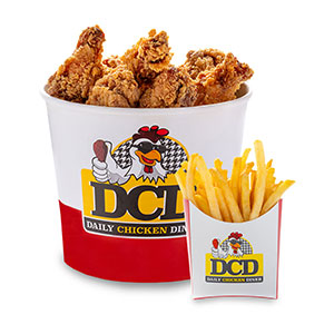 1 Bucket & 1 Medium Fries